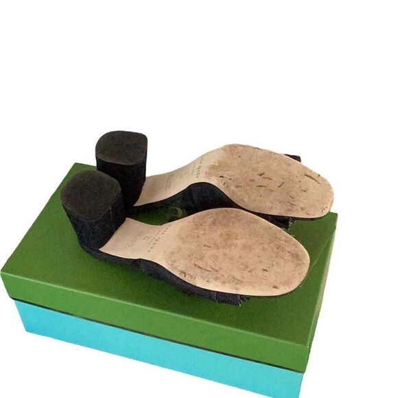 KATE SPADE DEMMI BLUE INDIGO DENIM SANDAL SHOES WITH BOX SIZE 8M - Picture 9 of 11